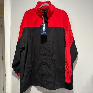 NEW Vantage Verizon Black Red Hooded Jacket Size Large